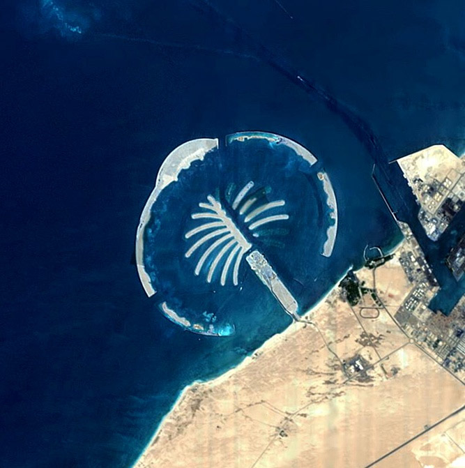 Пальмовые острова в Дубае (Объединенные Арабские Эмираты)