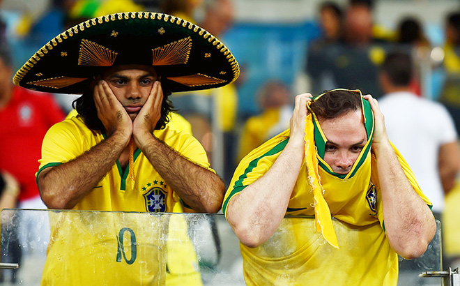 Одним словом, трагедія бразильського футболу не тільки змусила жителів південноамериканської країни ридати від сорому, але і ощасливила деяких гравців на ставках, які повірили в це диво