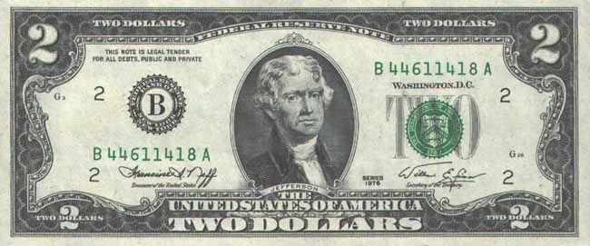 2 долари США
