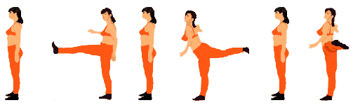 Виконується дана дія в три підходи