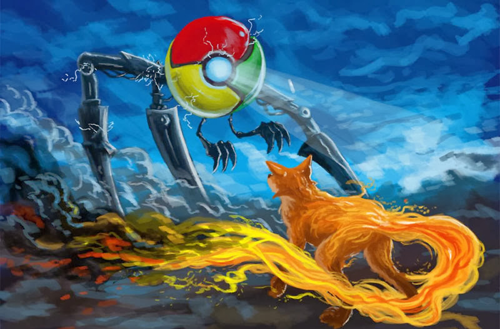 Борьба между Google Chrome и Mozilla Firefox